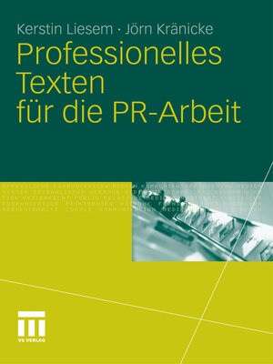 cover image of Professionelles Texten für die PR-Arbeit
